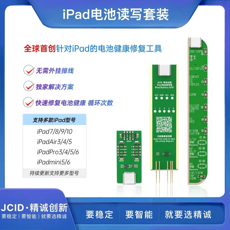 ชุดเสริมสำหรับเขียนค่าแบต iphone/ipad