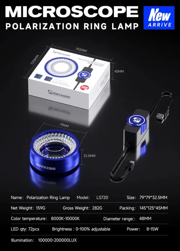 ไฟกล้องขยาย Mechanic LS720