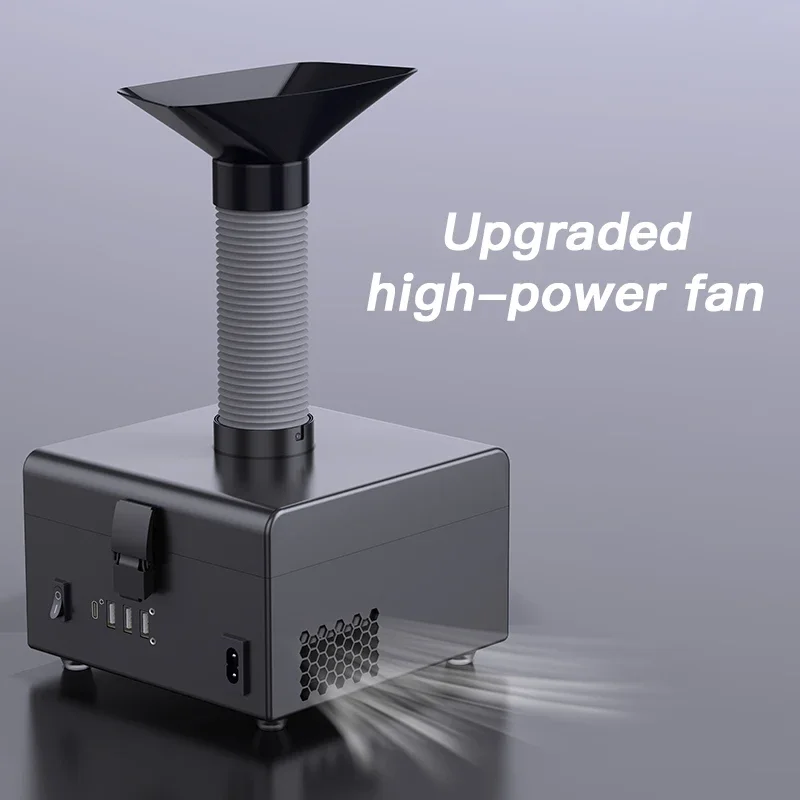 WYLIE WL-802S เครื่องดูดควันแบบใหม่ เครื่องดูดควันแบบตั้งโต๊ะสำหรับเชื่อมซ่อมโทรศัพท์ดูดซับควัน